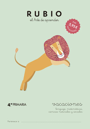 RUBIO VACACIONES  - 4º PRIMARIA