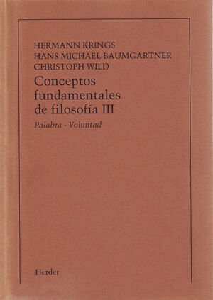 CONCEPTOS FUNDAMENTALES DE FILOSOFIA, TOMO III