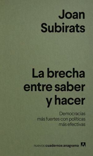 BRECHA ENTRE SABER Y HACER, LA