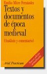 TEXTOS Y DOCUM.DE ÉPOCA MEDIEV