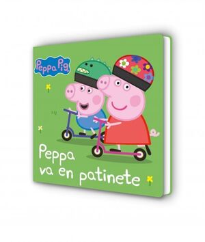 PEPPA PIG CARTON. PEPPA VA EN PATINETE