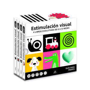 ESTUCHE ESTIMULACION VISUAL 4 TOMOS- DE 0 A 12 MESES