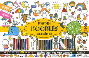 DIVERTIDOS DOODLES PARA COLOREAR (ESTUCHE) 6052