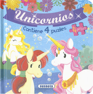 UNICORNIOS. 4 PUZLES (AZUL) R: 5082.01