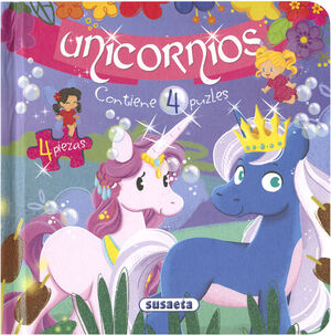 UNICORNIOS. 4 PUZLES (MORADO) R: 5082.02