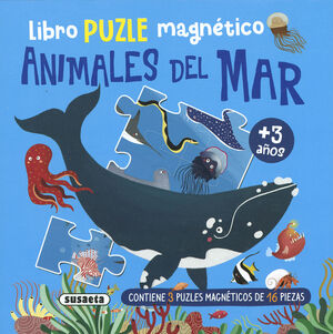 LIBRO PUZLE MAGNETICO. ANIMALES DEL MAR