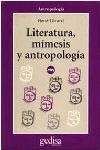 LITERATURA, MÍMESIS Y ANTROPOLOGÍA