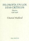FILOSOFIA EN LOS DIAS CRITICOS