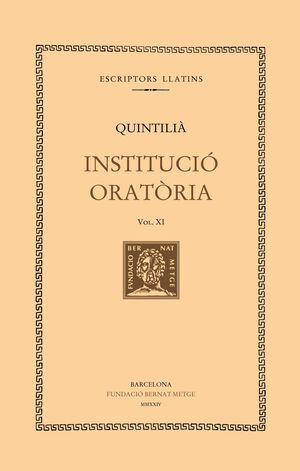 INSTITUCIÓ ORATÒRIA (VOL. XI)
