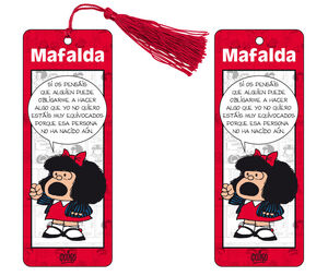 MARCAPAGINAS 3D MAFALDA - ROJO