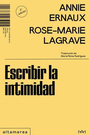 ESCRIBIR LA INTIMIDAD